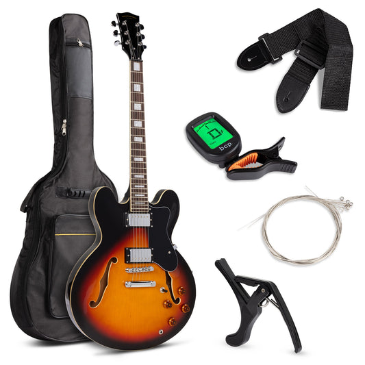 All-Inclusive Semi-Hollow Body Electric Guitar Set