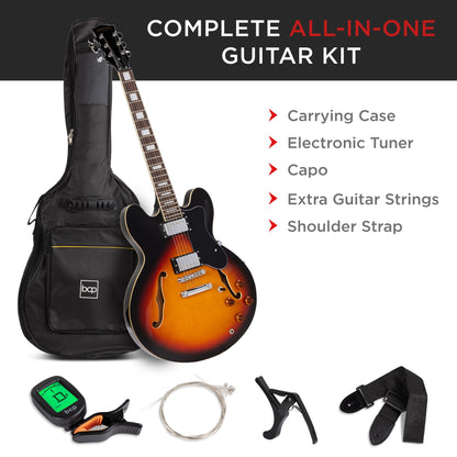 All-Inclusive Semi-Hollow Body Electric Guitar Set