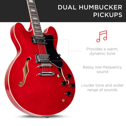 All-Inclusive Semi-Hollow Body Electric Guitar Set