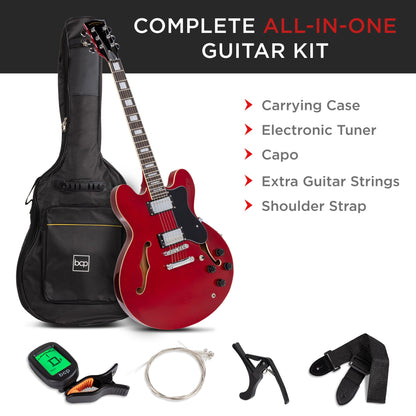 All-Inclusive Semi-Hollow Body Electric Guitar Set