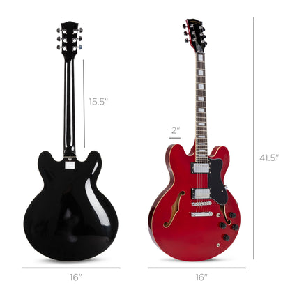 All-Inclusive Semi-Hollow Body Electric Guitar Set