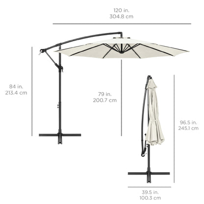 Offset Hanging Patio Umbrella - 10ft