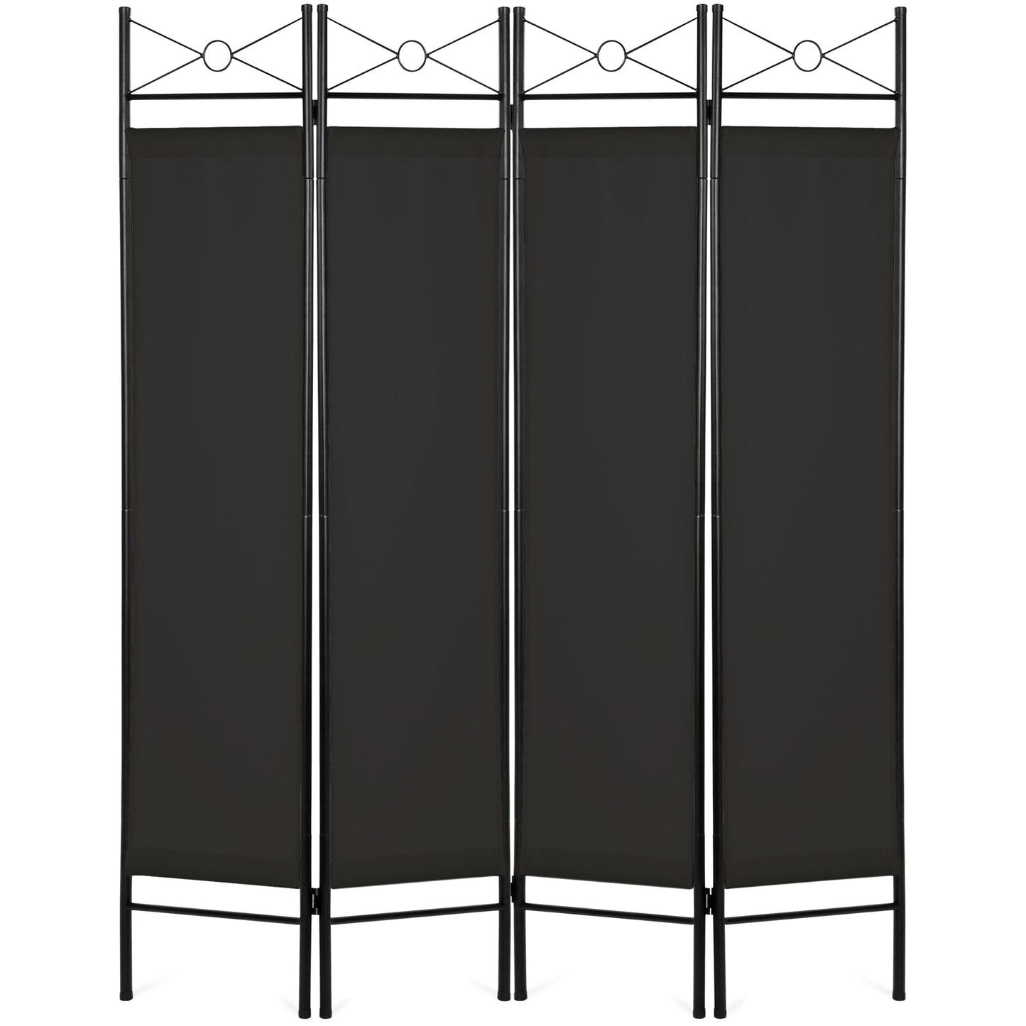 4-Panel Folding Privacy Screen Room Divider Decoration Accent, 6ft
