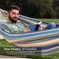 2-Person Brazilian-Style Double Hammock w/ Portable Carrying Bag