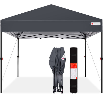 One-Person Setup Instant Pop Up Canopy w/ Wheeled Bag - 10x10ft