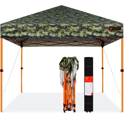 One-Person Setup Instant Pop Up Canopy w/ Wheeled Bag - 10x10ft