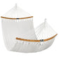 2-Person Woven Polyester Hammock w/ Curved Bamboo Spreader Bar, Carry Bag