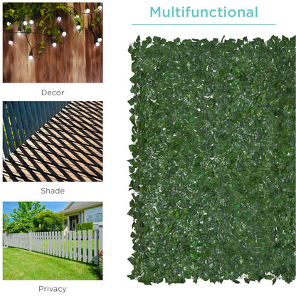 Outdoor Faux Ivy Privacy Screen Fence