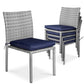 Set of 4 Stackable Outdoor Patio Wicker Chairs w/ Cushions, UV-Resistance