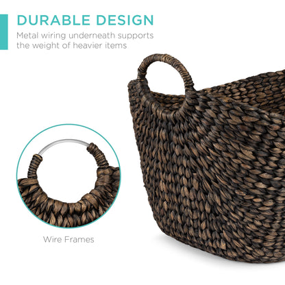 Large Multi-Purpose Seagrass Storage Basket w/ Handles