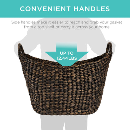 Large Multi-Purpose Seagrass Storage Basket w/ Handles