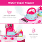 Pretend Play Kitchen Toy Set for Kids with Water Vapor Teapot