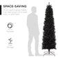 Black Artificial Pencil Holiday Christmas Tree
