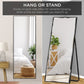 Large Full Length Mirror, Wall Hanging & Leaning Floor Mirror - 65x22in