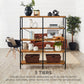 Industrial Bookshelf for Living Room, Walkway w/ Elevated Design - 55in