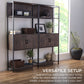 Storage Bookshelf for Living Room, Walkway w/ Cabinet, Elevated Design
