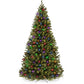 Pre-Lit Artificial Spruce Christmas Tree w/ Multicolored LED Lights