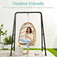 Heavy Duty Hammock Chair Stand w/ Hanging Hardware, 47in Chain - 75in
