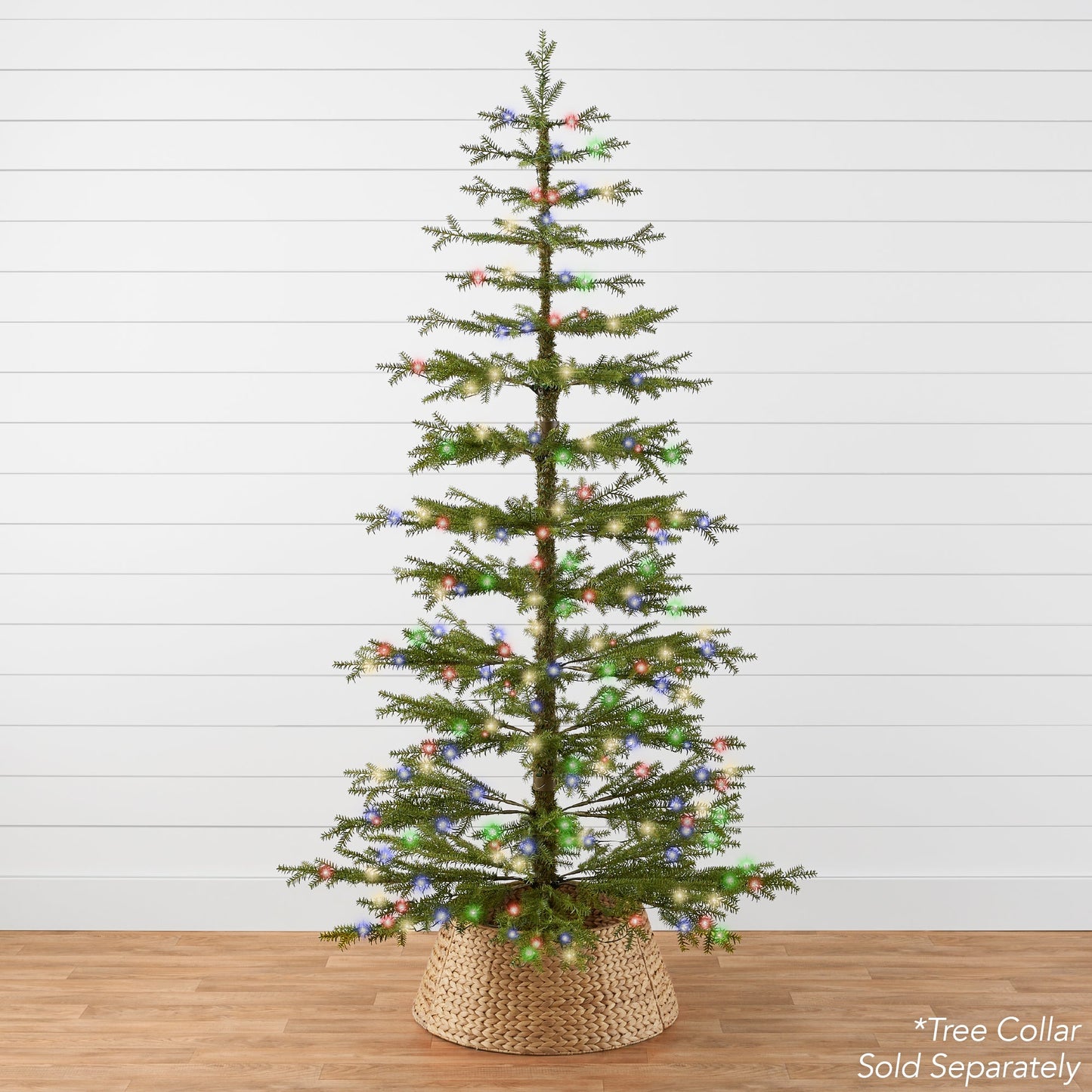 Pre-Lit Sparse Christmas Tree w/ 2-in-1 LED Lights, Cordless Connection