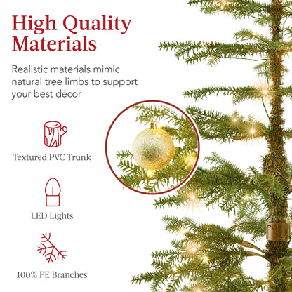 Pre-Lit Sparse Christmas Tree w/ 2-in-1 LED Lights, Cordless Connection