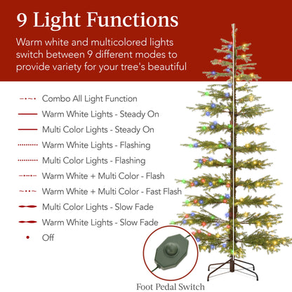 Pre-Lit Sparse Christmas Tree w/ 2-in-1 LED Lights, Cordless Connection