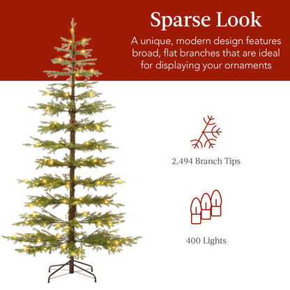 Pre-Lit Sparse Christmas Tree w/ 2-in-1 LED Lights, Cordless Connection