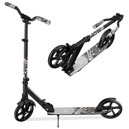 Kids Height Adjustable Kick Scooter w/ Carrying Strap, Non-Slip Deck