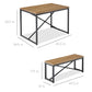 3-Piece Bench Style Dining Furniture Set w/ 2 Benches, Table - 45.5in