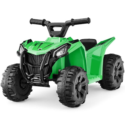 6V Kids Ride-On 4-Wheeler Quad ATV Car w/ 1.8mph Max Speed, Treaded Tires