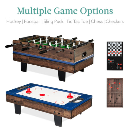 11-in-1 Combo Game Set w/ Ping Pong, Foosball, Air Hockey, 5 Storage Bags