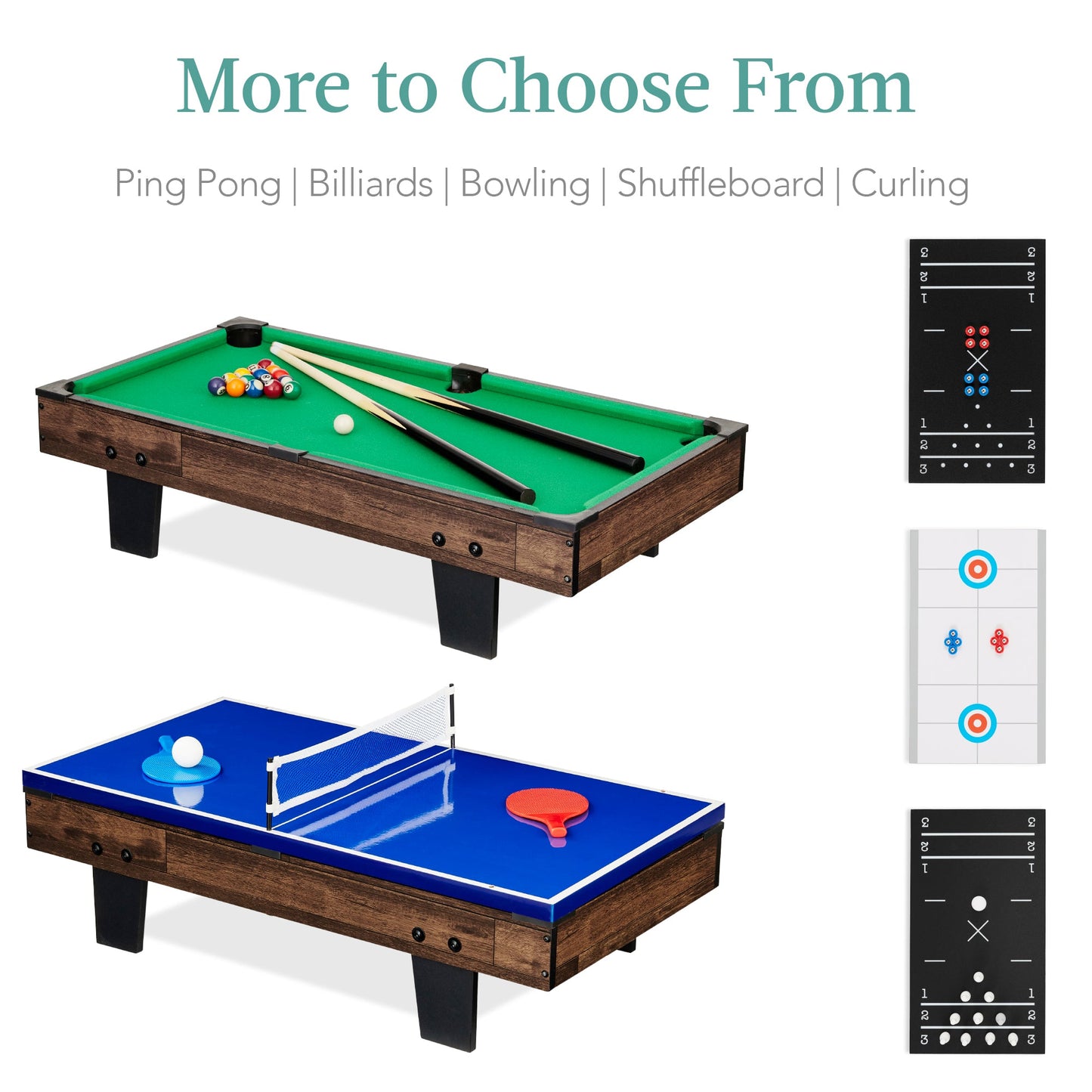 11-in-1 Combo Game Set w/ Ping Pong, Foosball, Air Hockey, 5 Storage Bags