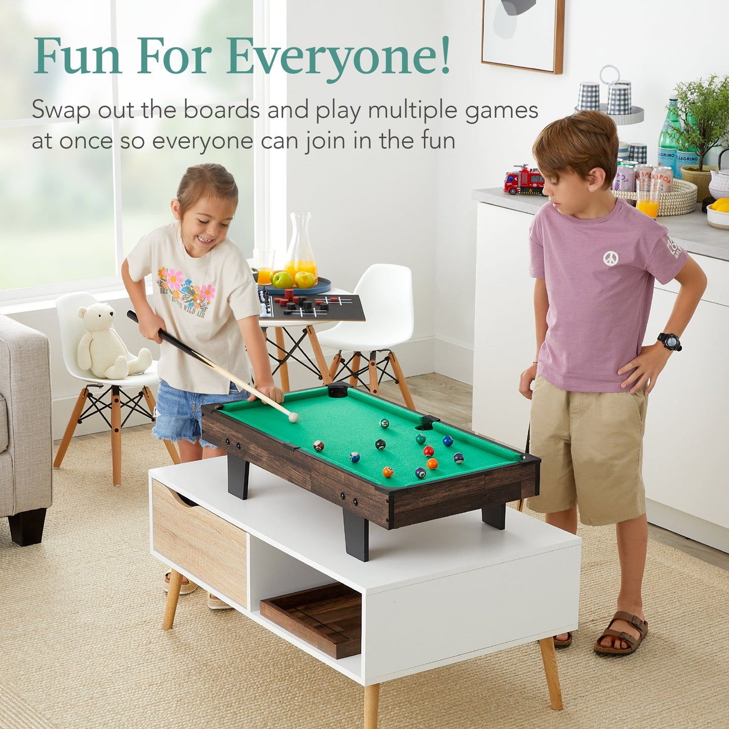 11-in-1 Combo Game Set w/ Ping Pong, Foosball, Air Hockey, 5 Storage Bags