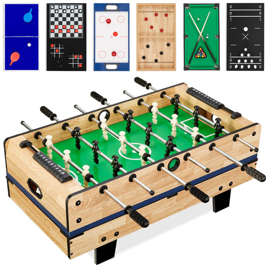 11-in-1 Combo Game Set w/ Ping Pong, Foosball, Air Hockey, 5 Storage Bags