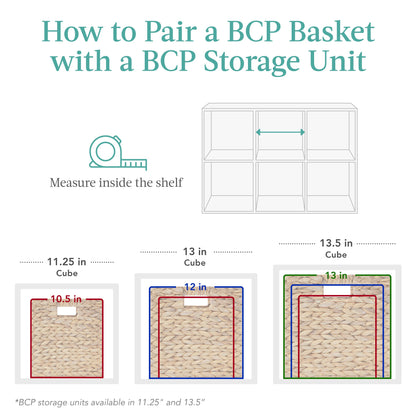 8-Cube Bookshelf, 11in Storage Display w/ Removable Panels, Customizable