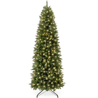 Pre-Lit Spruce Pencil Christmas Tree w/ Incandescent Lights