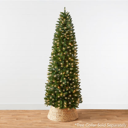 Pre-Lit Spruce Pencil Christmas Tree w/ Incandescent Lights