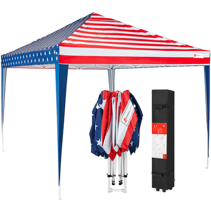 Outdoor Portable Pop Up Canopy Tent w/ Carrying Case, 10x10ft