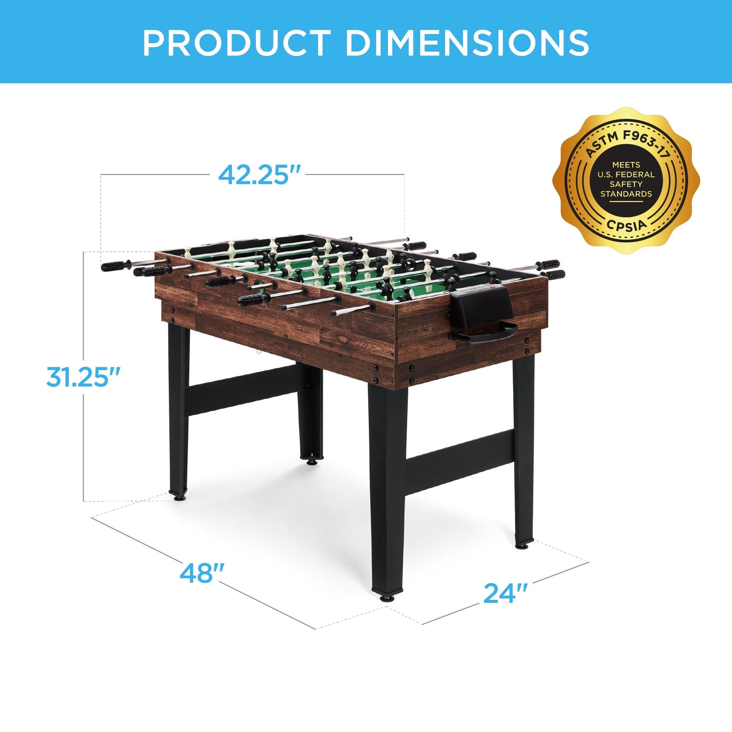 10-in-1 Combo Game Table Set w/ Pool, Foosball, Ping Pong, Chess - 2x4ft