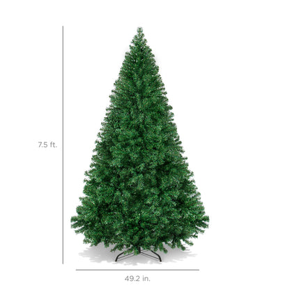 Premium Artificial Pine Christmas Tree w/ Foldable Metal Base