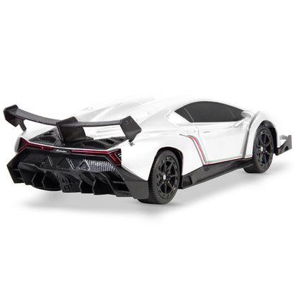 1/24 Kids RC Lamborghini Veneno Racing Car Toy w/ Lights, Shock Suspension