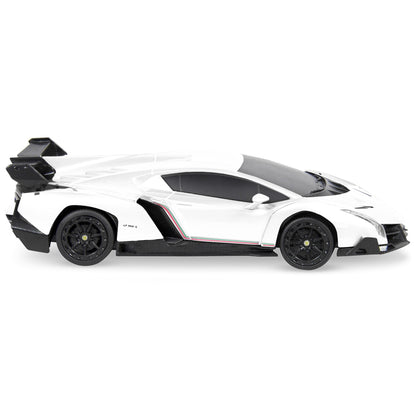 1/24 Kids RC Lamborghini Veneno Racing Car Toy w/ Lights, Shock Suspension