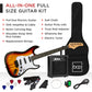 Beginner Electric Guitar Kit w/ Case, 10W Amp, Tremolo Bar - 39in