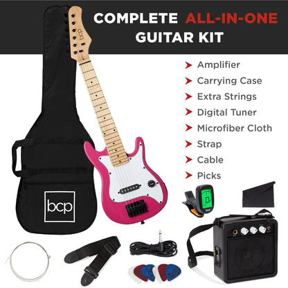 Kids Electric Guitar Beginner Starter Kit w/ 5W Amplifier - 30 in