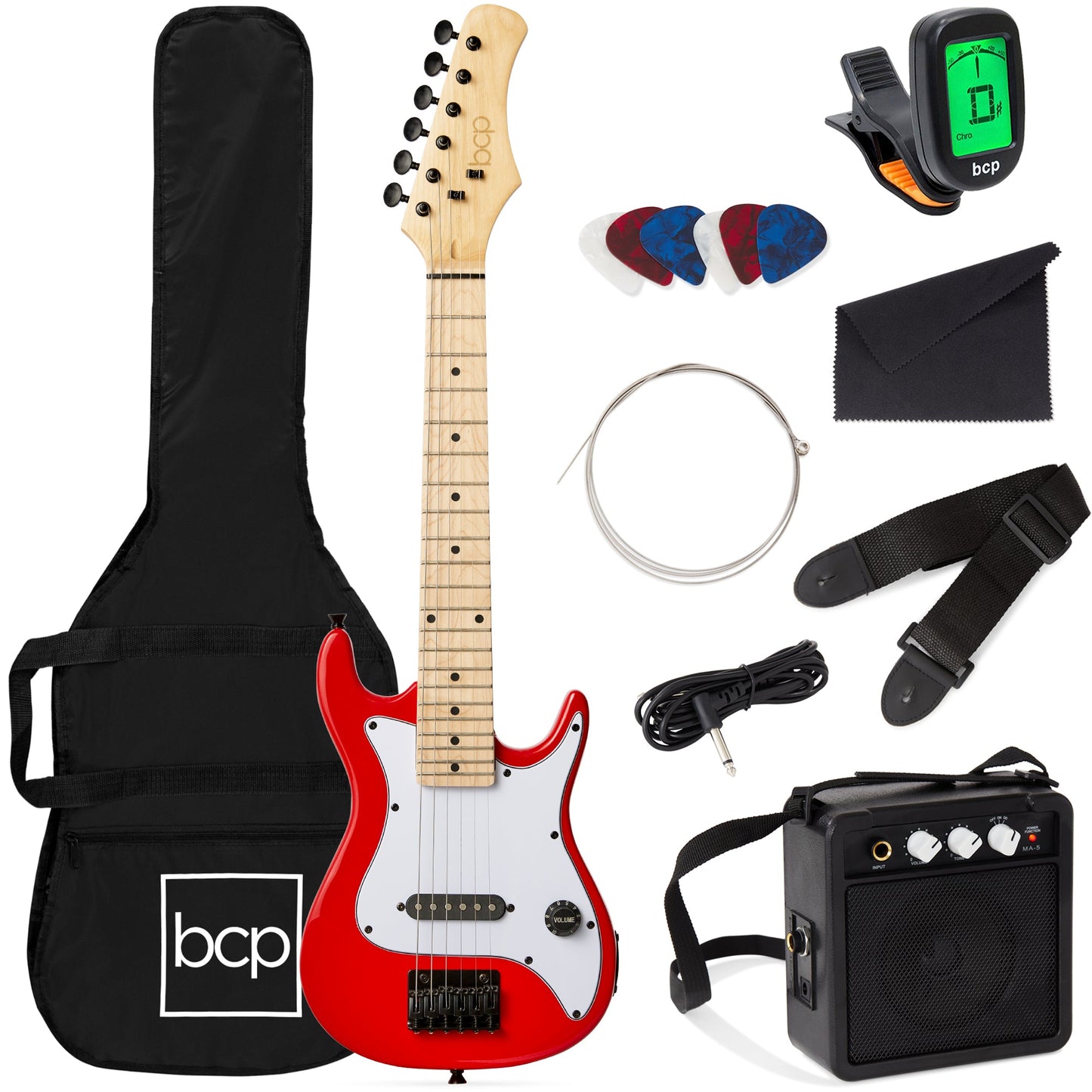 Kids Electric Guitar Beginner Starter Kit w/ 5W Amplifier - 30 in