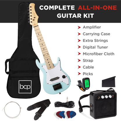 Kids Electric Guitar Beginner Starter Kit w/ 5W Amplifier - 30 in