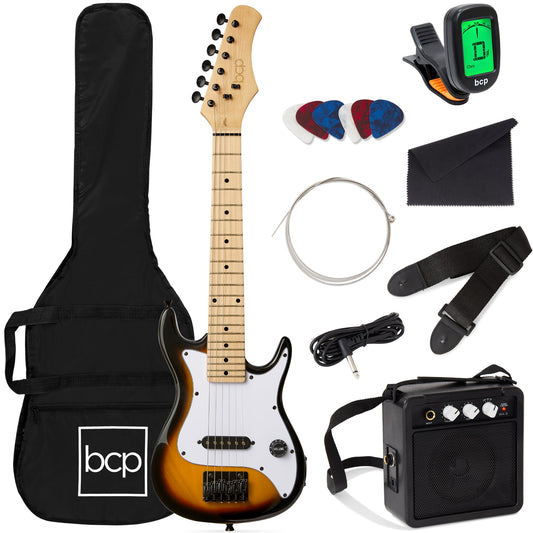 Kids Electric Guitar Beginner Starter Kit w/ 5W Amplifier - 30 in