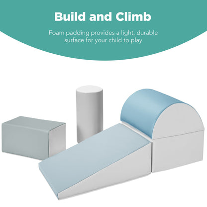 5-Piece Kids Climb & Crawl Soft Foam Shapes Structure Playset