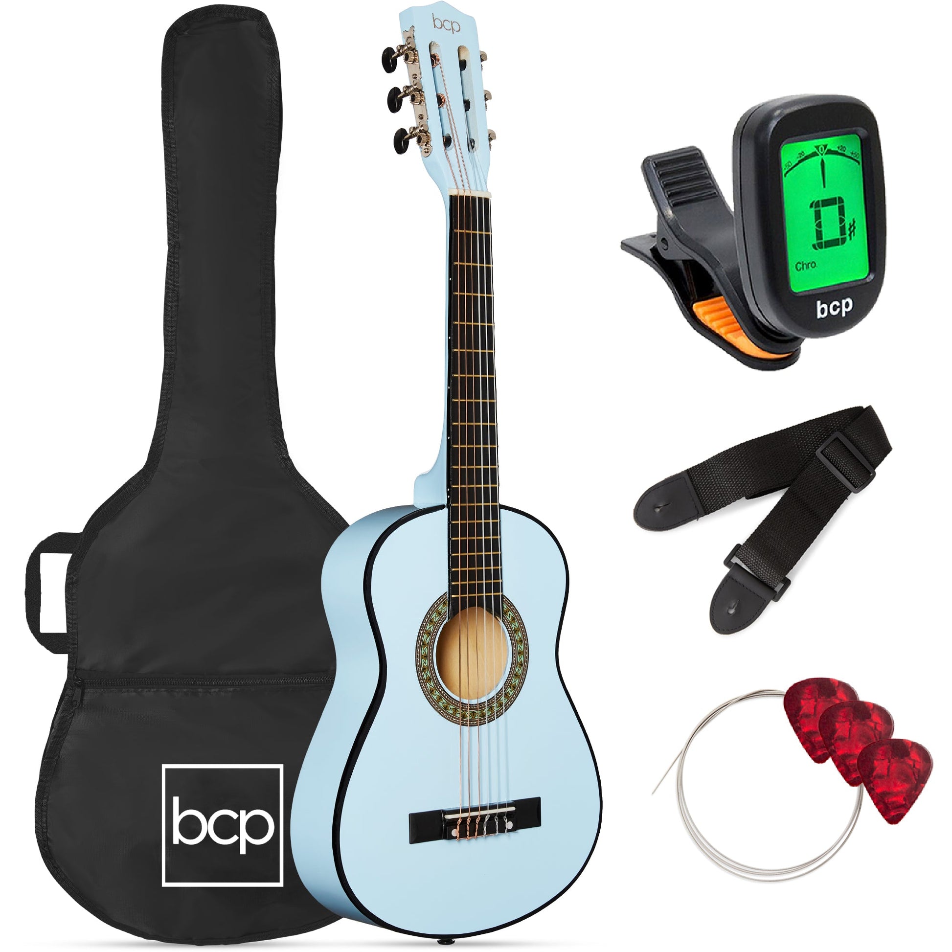 Kids Acoustic Guitar Beginner Starter Kit with Carrying Case - 30in