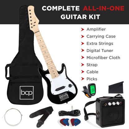 Kids Electric Guitar Beginner Starter Kit w/ 5W Amplifier - 30 in