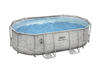 Ensemble de piscine ovale Coleman Power Steel Frame 16' x 10' x 48" 